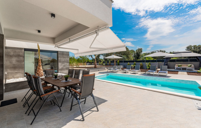 VILLA Nina DRAGE -exterior, Villas Pe&scaron;a - luxury holiday homes with a pool in Zaton, Dalmatia - Croatia Zaton