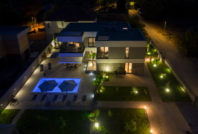 VILLA Nina DRAGE -exterior, Villas Pe&scaron;a - luxury holiday homes with a pool in Zaton, Dalmatia - Croatia Zaton
